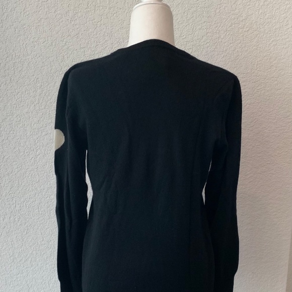 Quotations "LOVE" Cashmere Black Sweater - Picture 2 of 2